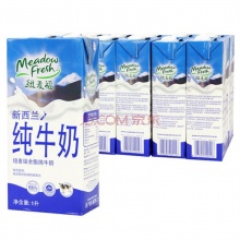 新西兰 原装进口 纯牛奶 纽麦福( Meadow fresh )全脂1L*12盒/箱